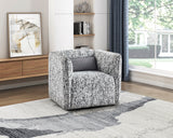 Finnegan Gray Swivel Chair from Homelegance - Luna Furniture