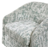 Ruvo Blue Swivel Accent Chair from Homelegance - Luna Furniture