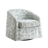 Ruvo Blue Swivel Accent Chair from Homelegance - Luna Furniture