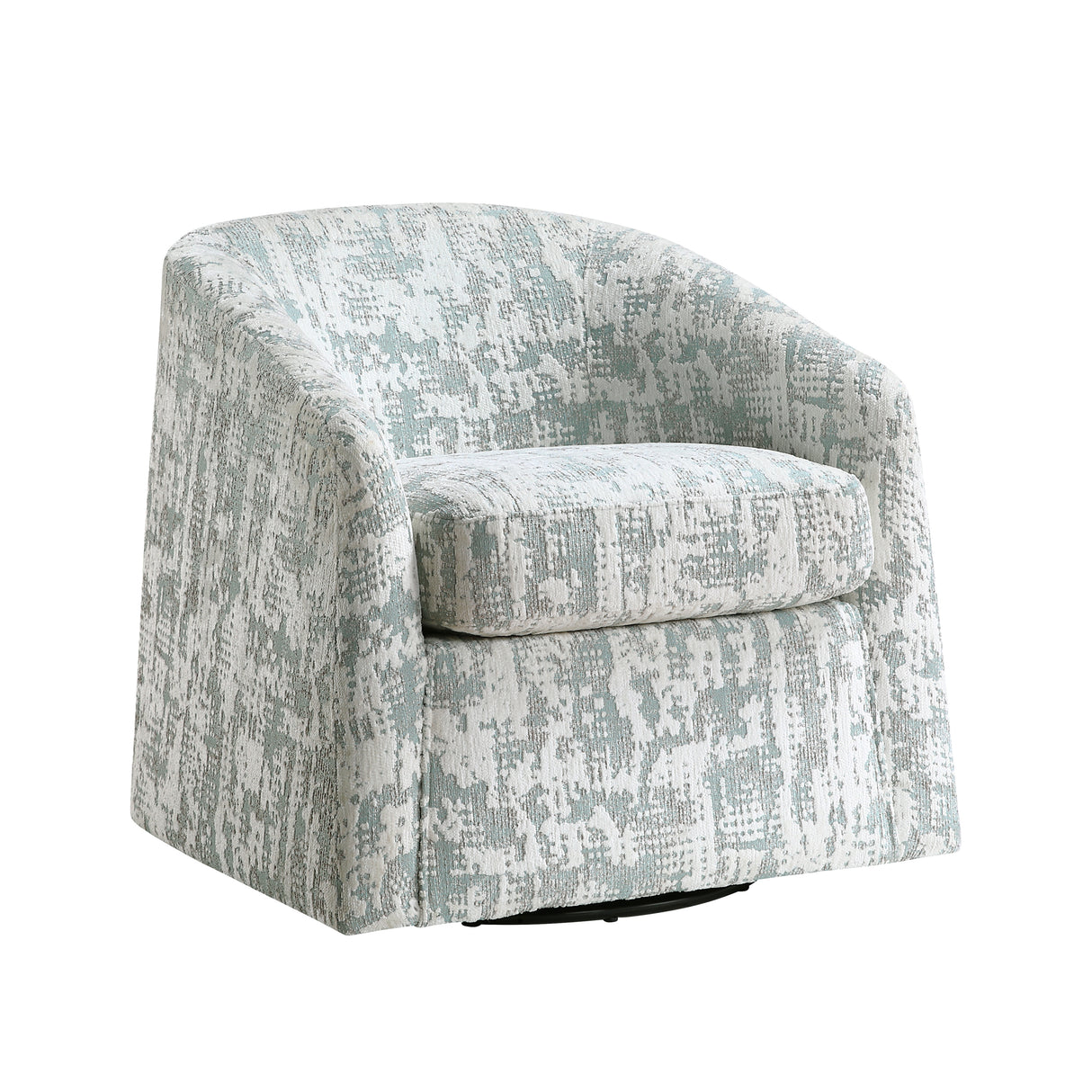 Dalton Green Jacquard Swivel Chair from Homelegance - Luna Furniture
