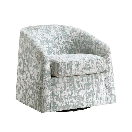 Dalton Green Jacquard Swivel Chair from Homelegance - Luna Furniture