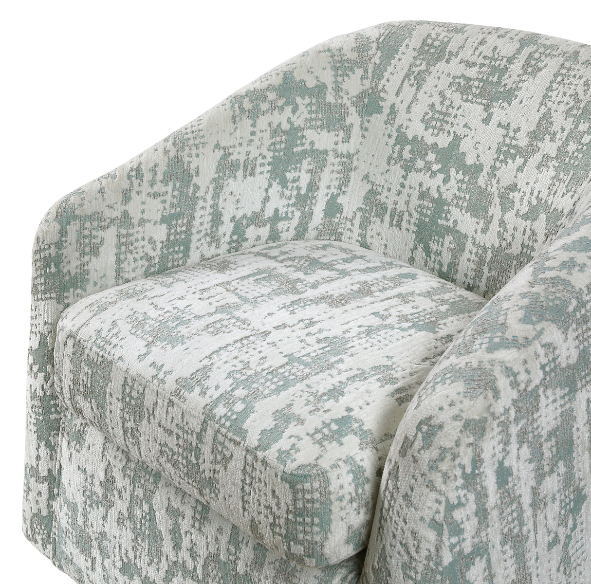 Dalton Green Jacquard Swivel Chair from Homelegance - Luna Furniture