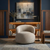 Ruvo Light Brown Swivel Accent Chair from Homelegance - Luna Furniture