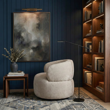 Ruvo Light Brown Swivel Accent Chair from Homelegance - Luna Furniture