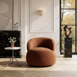 Ruvo Rusty Orange Swivel Accent Chair from Homelegance - Luna Furniture