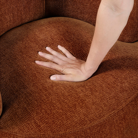 Ruvo Light Brown Swivel Accent Chair from Homelegance - Luna Furniture