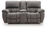 Bakerstein Galaxy Power Reclining Loveseat with Console from Ashley - Luna Furniture