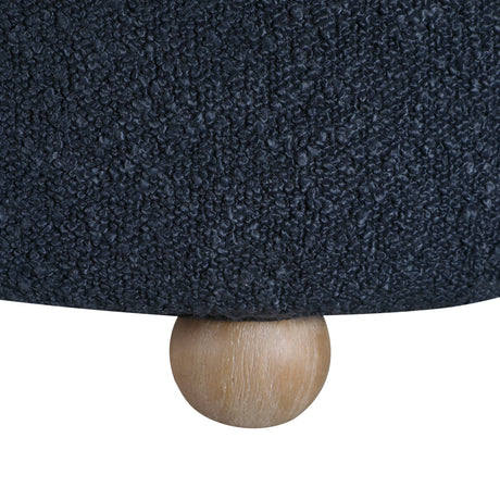 Delaney Blue Boucle Swivel Chair with Ottoman from Homelegance - Luna Furniture