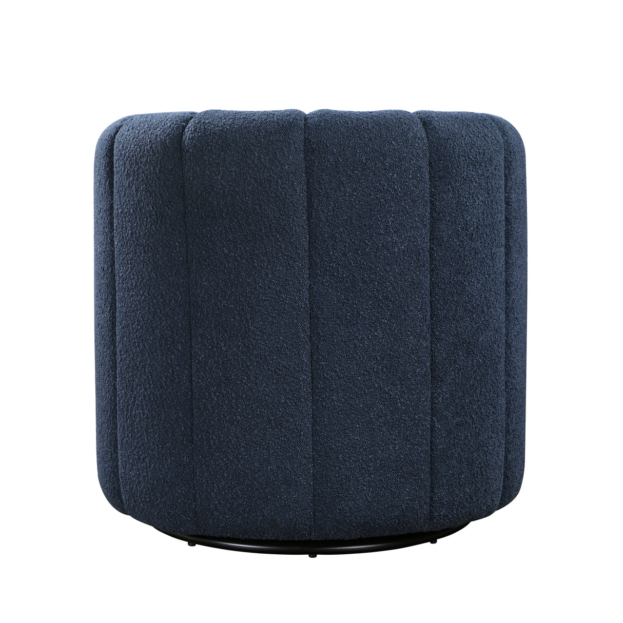 Delaney Blue Boucle Swivel Chair with Ottoman from Homelegance - Luna Furniture