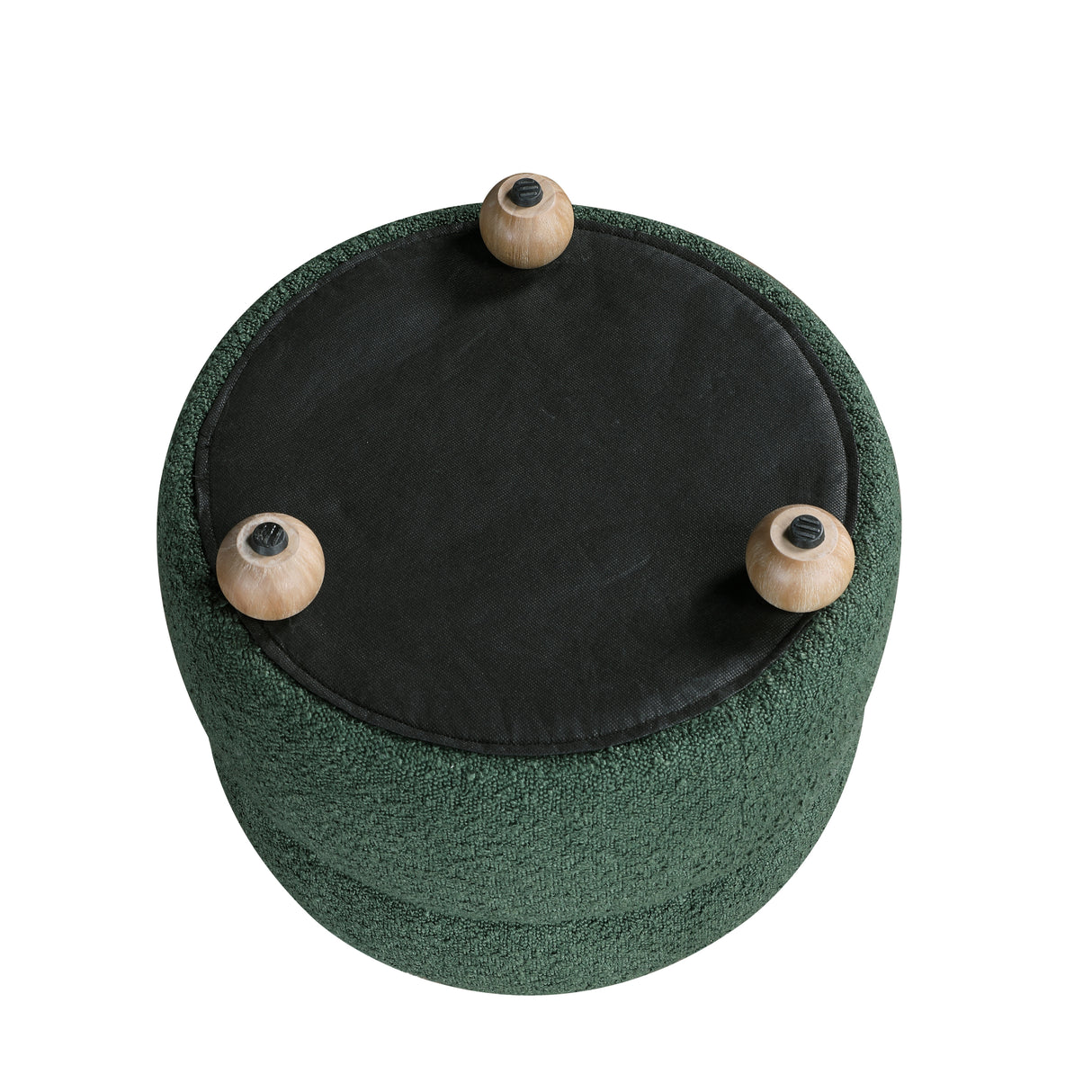 Delaney Green Boucle Swivel Chair with Ottoman from Homelegance - Luna Furniture