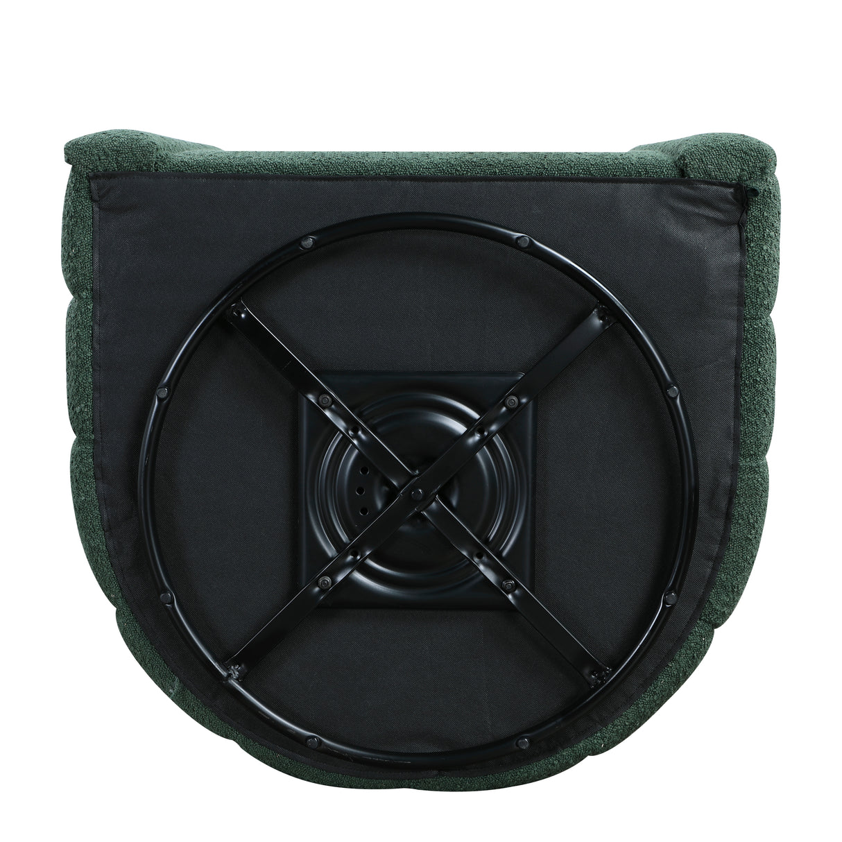 Delaney Green Boucle Swivel Chair with Ottoman from Homelegance - Luna Furniture