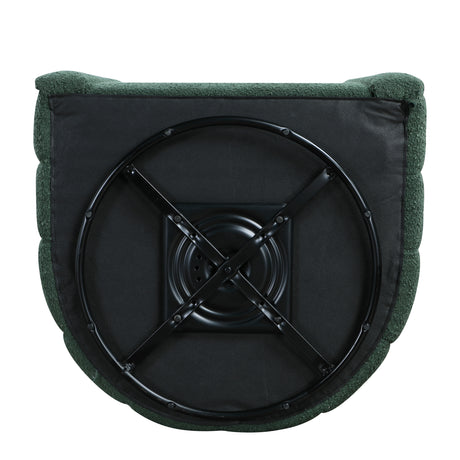 Delaney Green Boucle Swivel Chair with Ottoman from Homelegance - Luna Furniture