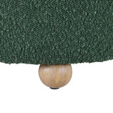 Delaney Green Boucle Swivel Chair with Ottoman from Homelegance - Luna Furniture