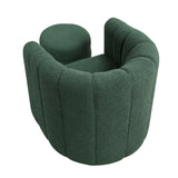 Delaney Green Boucle Swivel Chair with Ottoman from Homelegance - Luna Furniture