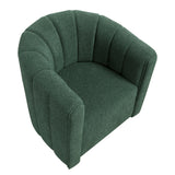 Delaney Green Boucle Swivel Chair with Ottoman from Homelegance - Luna Furniture