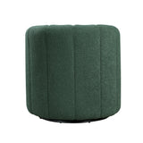 Delaney Green Boucle Swivel Chair with Ottoman from Homelegance - Luna Furniture