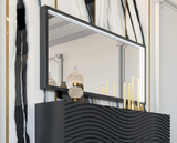 Wave Mirror for DD Dark Grey from ESF Furniture - Luna Furniture