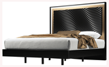 Wave Queen size Bed w/ Light + Slats Frame Set from ESF Furniture - Luna Furniture