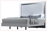 Wave Queen size Bed w/ Light + Slats Frame Set from ESF Furniture - Luna Furniture