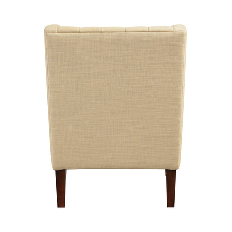 Delaney White Boucle Swivel Chair with Ottoman from Homelegance - Luna Furniture