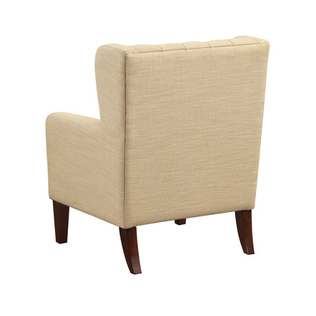 Delaney White Boucle Swivel Chair with Ottoman from Homelegance - Luna Furniture