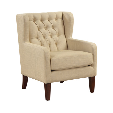 Delaney White Boucle Swivel Chair with Ottoman from Homelegance - Luna Furniture