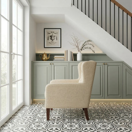 Delaney White Boucle Swivel Chair with Ottoman from Homelegance - Luna Furniture