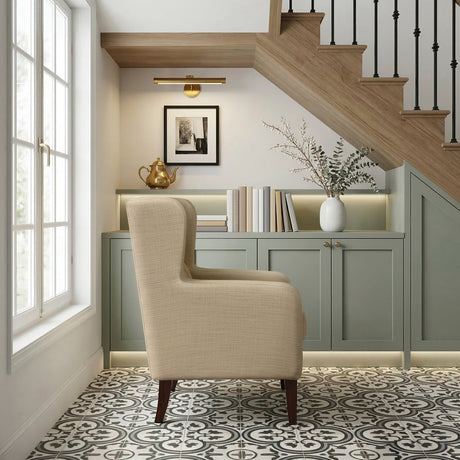 Delaney White Boucle Swivel Chair with Ottoman from Homelegance - Luna Furniture