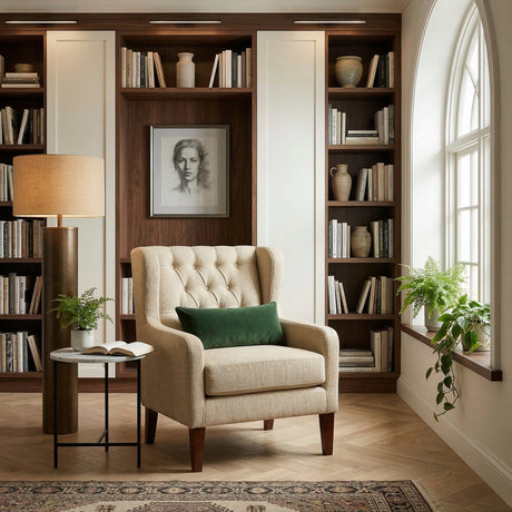 Delaney White Boucle Swivel Chair with Ottoman from Homelegance - Luna Furniture