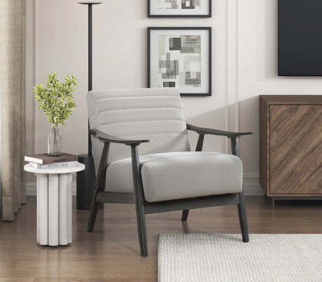 Greeley Gray Velvet Accent Chair from Homelegance - Luna Furniture