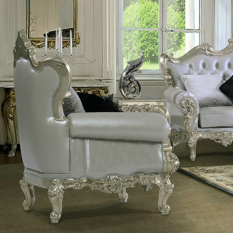 HD-13006 Belle Silver Chair from Homey Design - Luna Furniture