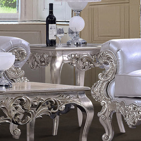 HD-13006 Belle Silver End Table from Homey Design - Luna Furniture
