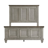 Renton Antique Gray/Brown Queen Bed, Dresser, Mirror, and Nightstand, Chest from Homelegance - Luna Furniture