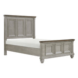 Renton Antique Gray/Brown Queen Bed, Dresser, Mirror, and Nightstand, Chest from Homelegance - Luna Furniture