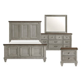 Renton Antique Gray/Brown Queen Bed from Homelegance - Luna Furniture
