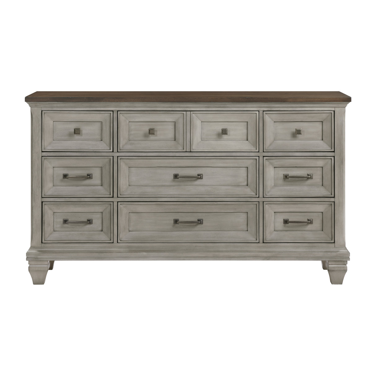 Renton Antique Gray/Brown Queen Bed from Homelegance - Luna Furniture