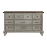 Renton Antique Gray/Brown Queen Bed from Homelegance - Luna Furniture