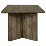 Tyler Mango Brown Rectangular Double V-Leg Dining Table from Coaster - Luna Furniture