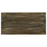 Tyler Mango Brown Rectangular Double V-Leg Dining Table from Coaster - Luna Furniture