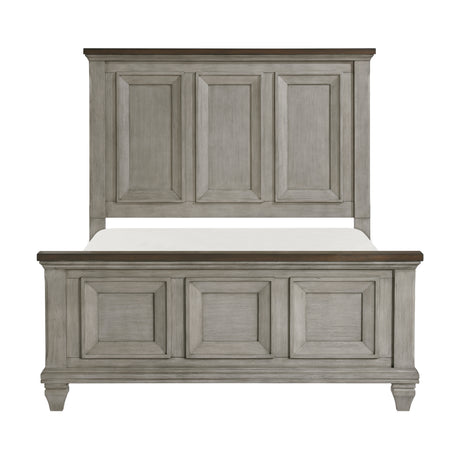 Renton Antique Gray/Brown Panel Bedroom Set from Homelegance - Luna Furniture