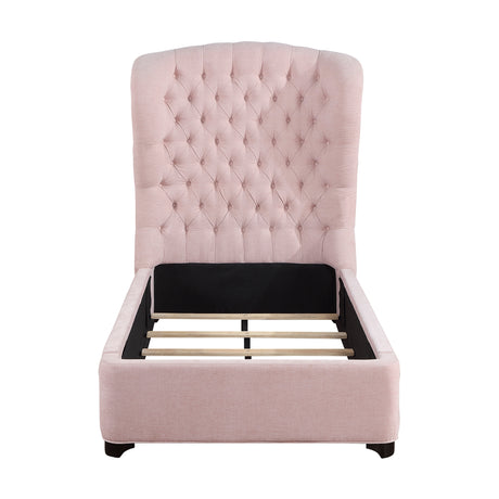 Cameo Pink Twin Bed from Homelegance - Luna Furniture