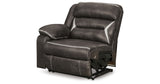 Kincord Midnight 2-Piece Power Reclining Sectional Loveseat from Ashley Furniture - Luna Furniture