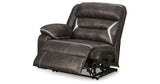 Kincord Midnight 2-Piece Power Reclining Sectional Loveseat from Ashley Furniture - Luna Furniture