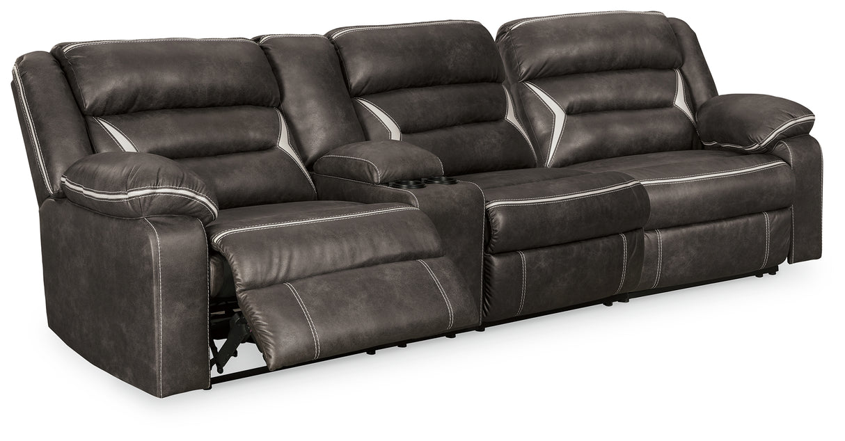 Kincord Midnight 2-Piece Power Reclining Sectional from Ashley - Luna Furniture