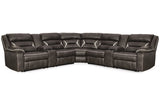 Kincord Midnight 3-Piece Power Reclining Sectional from Ashley - Luna Furniture