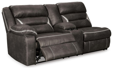 Kincord Midnight 2-Piece Power Reclining Sectional from Ashley Furniture - Luna Furniture