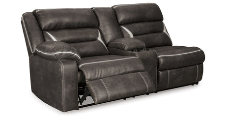 Kincord Midnight Left-Arm Facing Power Reclining Sofa with Console from Ashley Furniture - Luna Furniture