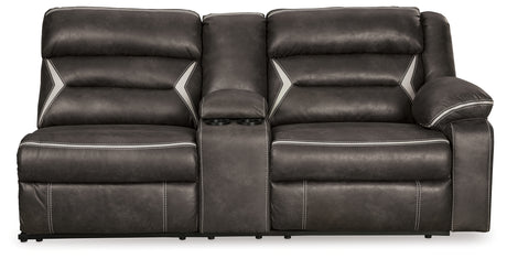 Kincord Midnight Right-Arm Facing Power Reclining Sofa with Console from Ashley - Luna Furniture