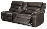 Kincord Midnight 3-Piece Power Reclining Sectional from Ashley - Luna Furniture