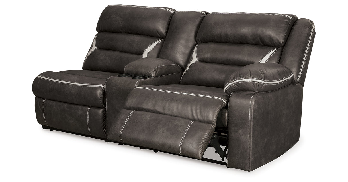Kincord Midnight Right-Arm Facing Power Reclining Sofa with Console from Ashley Furniture - Luna Furniture